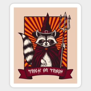 trick or trash Sticker